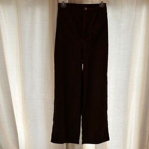 SHEIN Women's brown corduroy trouser pant.